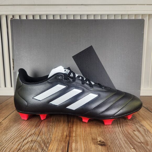 Adidas Goletto VIII FG Men's 10.5 Black White Athletic Soccer Cleats Boot GX7793 - Picture 1 of 11